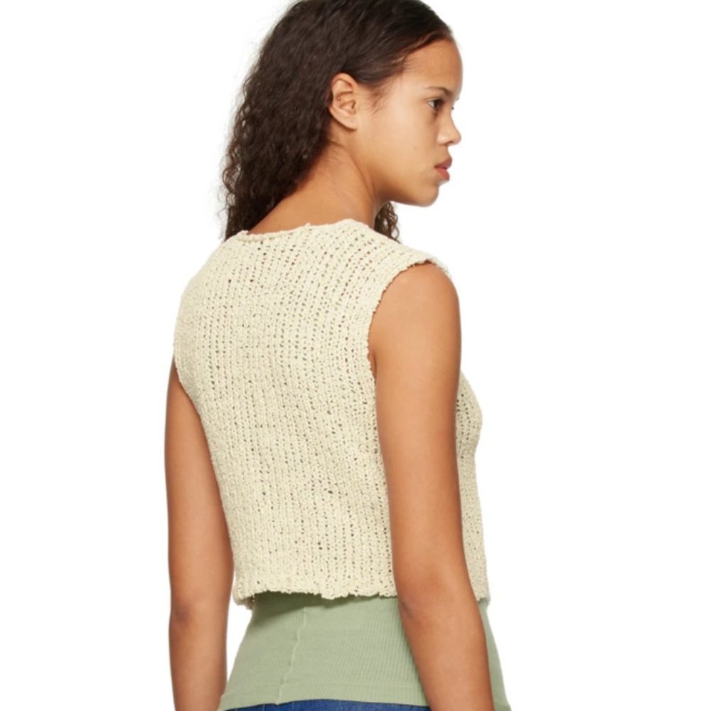 Open Project Open Yy Off-White Open Knit Cardigan - image 3